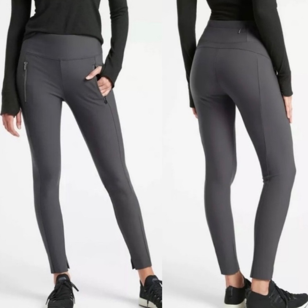 Athleta Stellar Tight Pants In Anthracite Grey Size 4 Tall